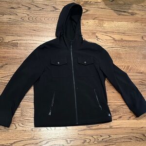 G.H. Bass & Co. Black Hooded Jacket. Size L